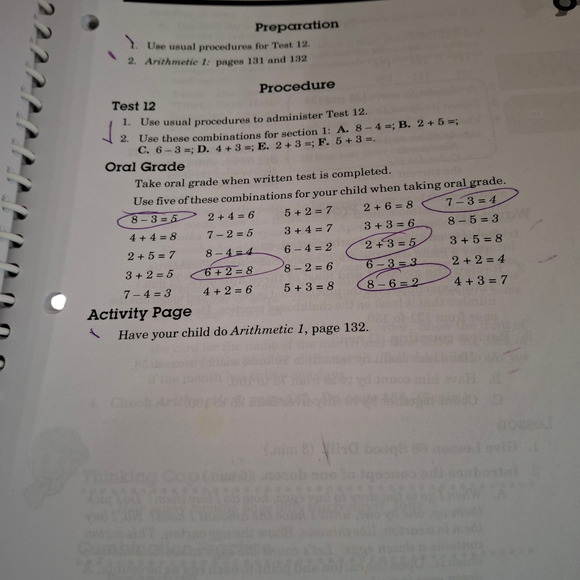 ABEKA Arithmetic 1 Teachers Manual Math 1 1st grade - Picture 5 of 7